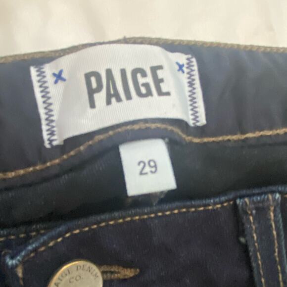 PAIGE Woman’s Size 28 And 29 Jeans Lot Of Two Dark Wash Low Rise Jeans - Picture 4 of 8